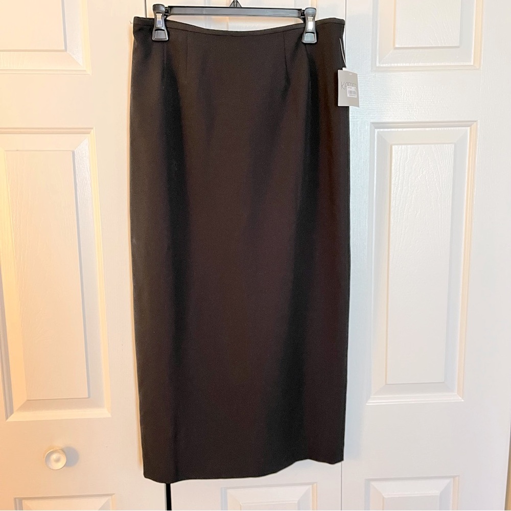 NWT Kasper- Black Pencil skirt fully lined